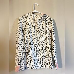 Ampersand Avenue Leopard Print Hoodie •Size XL•
